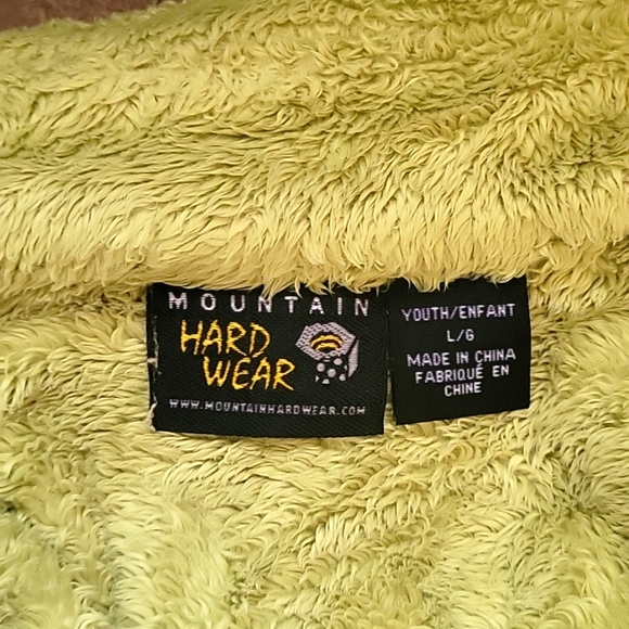 Youth Large Lime Green Mountain Hardwear Jacket - Picture 7 of 7